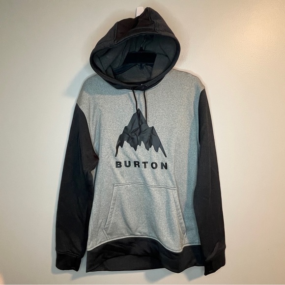 Burton Other - Burton Men's Oak Pullover Hoodie Grey Heather/True Black S